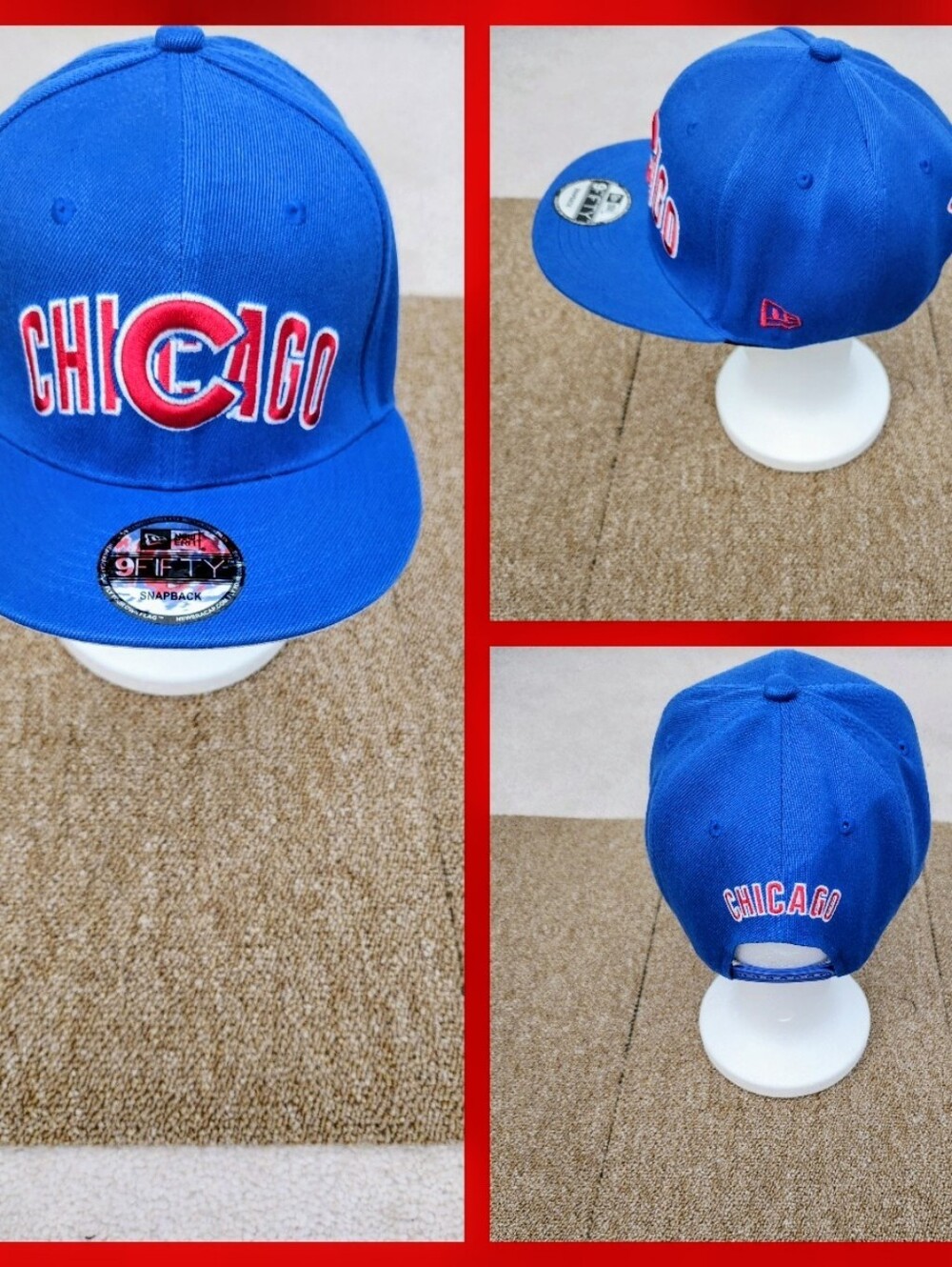 CHICAGO CUBS MLB BASEBALL SNAPBACK HAT.